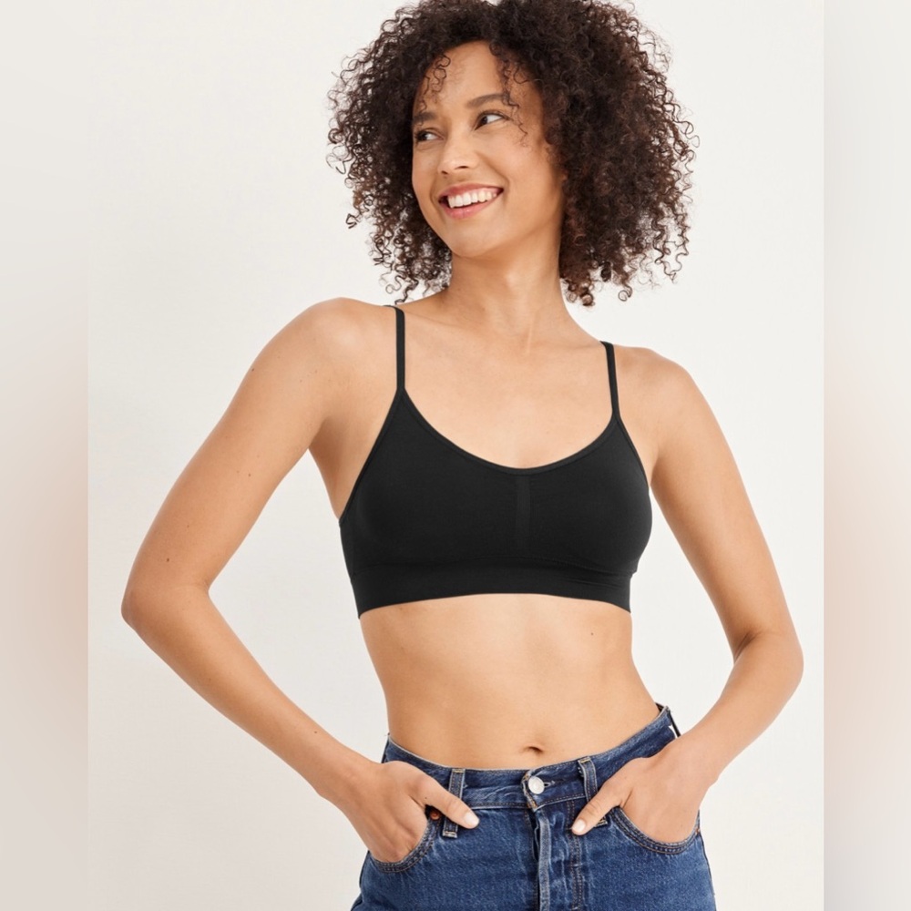 Jockey seam free The Modern modal bralette. NWT, size XL, black.